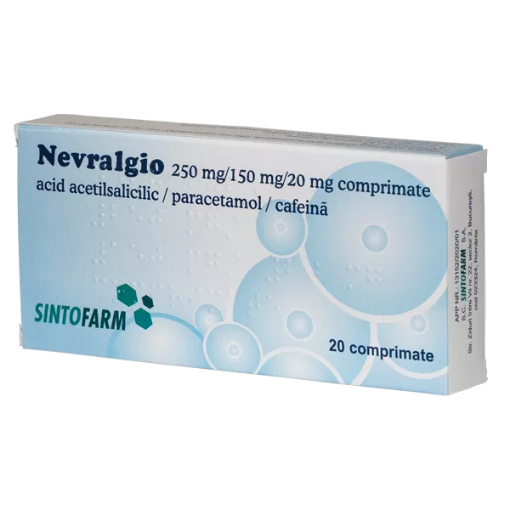 Poza cu Nevralgio 250mg/150mg/20mg - 20 comprimate Sintofarm