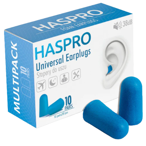 Poza cu Haspro Dopuri pentru urechi Blue Multi10 - 20 bucati (10 perechi)