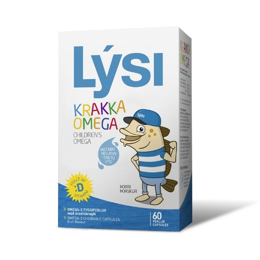 Lysi Omega-3 pentru copii - 60 capsule masticabile