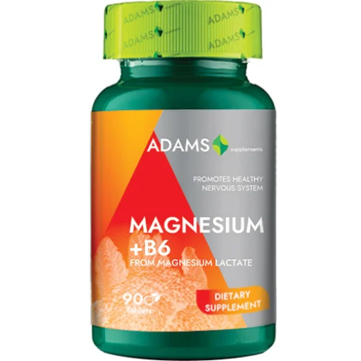 Poza cu Adams Vision Magneziu + Vitamina B6 - 30 tablete