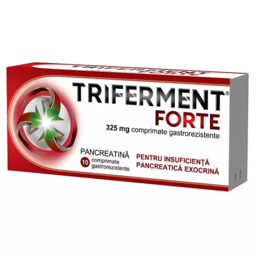 Triferment Forte 325mg - 10 comprimate gastrorezistente Biofarm