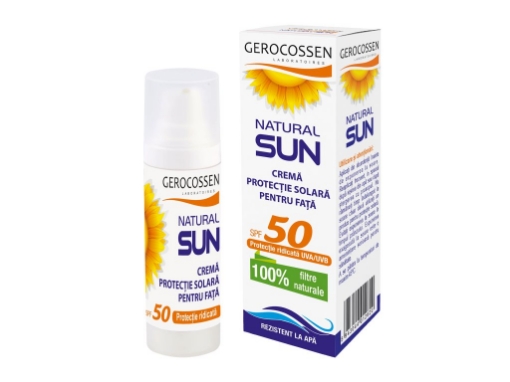 Poza cu Gerocossen Natural Sun Crema pentru protectie solara pentru fata SPF50 - 30ml