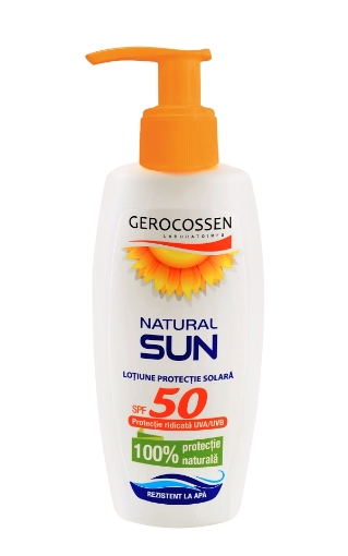 Poza cu Gerocossen Natural Sun Lotiune pentru protectie solara SPF50 - 200ml