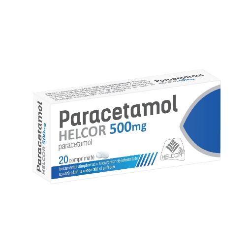 Poza cu Paracetamol 500mg - 20 comprimate Helcor