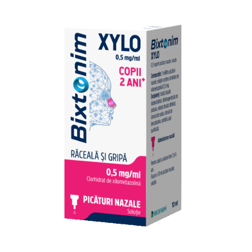 Bixtonim Xylo 0.5mg/ml picaturi nazale - 10ml Biofarm