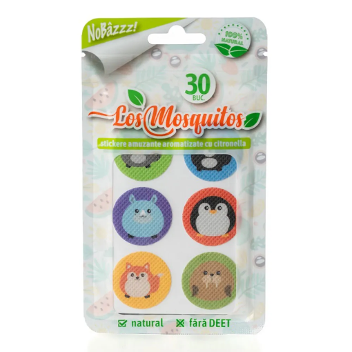 Poza cu Los Mosquitos stickere antiinsecte cu model animale - 30 bucati 