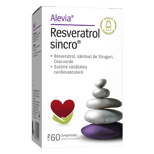 Alevia Resveratrol Sincro - 60 comprimate