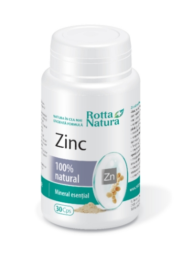 Poza cu Rotta Natura Zinc natural - 30 capsule