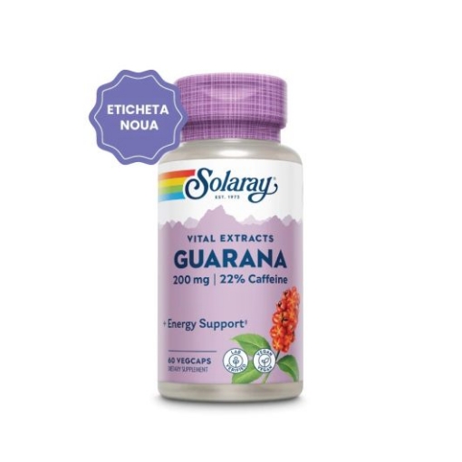 Poza cu Secom Guarana 200mg - 60 capsule vegetale