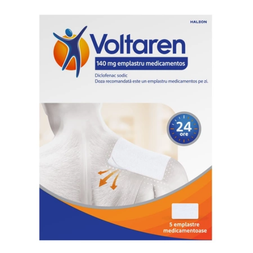 Voltaren 140mg emplastru medicamentos - 5 bucati