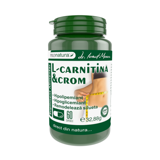 Pro Natura L-Carnitina & Crom - 60 capsule