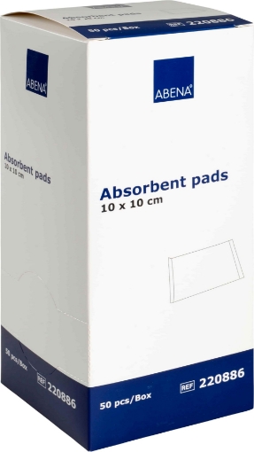 Poza cu Abena comprese sterile din material netesut ambalate cate patru 10cm/10cm - 50 bucati