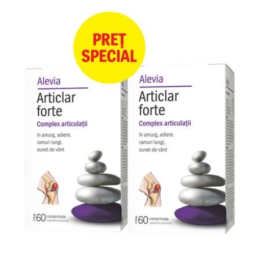 Alevia Articlar Forte - 60 comprimate (pachet promo 1+1 la pret special)