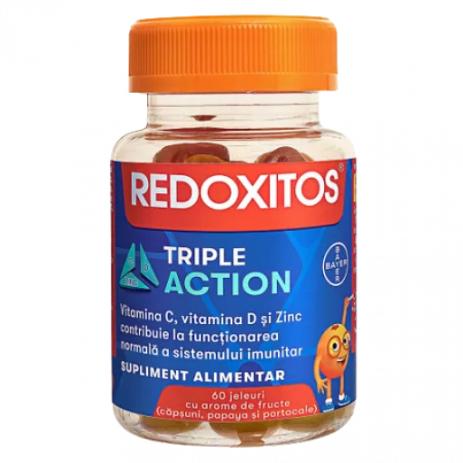 Poza cu Redoxitos Triple Action, vitamina C - 60 jeleuri gumate - suport imunitar