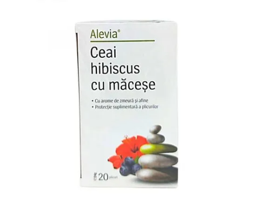 alevia ceai hibiscus cu macese ctx20 pl