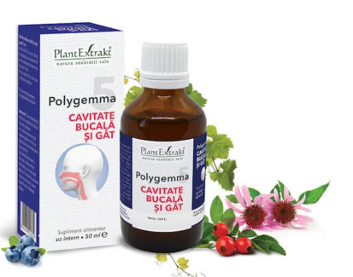 Poza cu PlantExtrakt Polygemma 5 Cavitate Bucala si Gat - 50ml